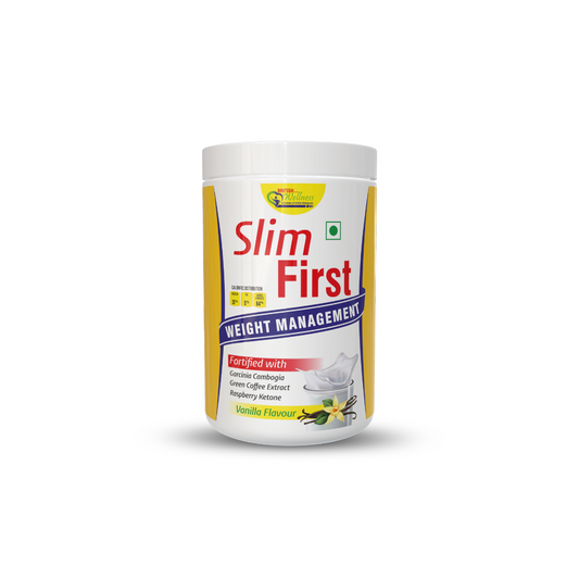 British Life Sciences SlimFirst Weight Management Shake | 32 Essential Nutrients | Whey Protein | Sugar-Free & Gluten-Free | Cholesterol-Free | Digestive Support, Low-Calorie | 400 gm - shopbritishbiologicals