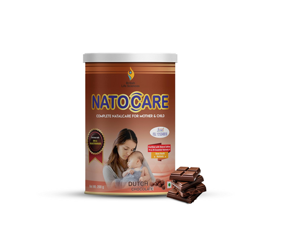 British Life Sciences Natocare Lactation Supplement | Breastfeeding Supplement | Shatavari, Silymarin & Fenugreek Extracts | Healthy Breast Milk Supply | Calcium & Vitamin D | Dutch Chocolate Flavor | 200g - shopbritishbiologicals