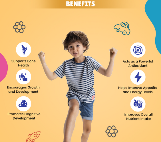 Happi Kidz Multivitamin Gummies for Toddlers & Kids | Daily Nutrition with 16 Essential Vitamins & Minerals |100% Natural | Vegetarian | Supports Immunity & Growth (Ages 2 & up) | Strawberry & Orange Flavour | 60 Count | Lab tested for purity - shopbritishbiologicals