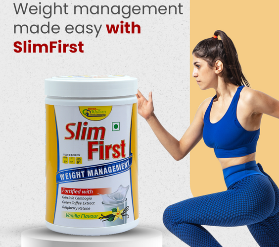 British Life Sciences SlimFirst Weight Management Shake | 32 Essential Nutrients | Whey Protein | Sugar-Free & Gluten-Free | Cholesterol-Free | Digestive Support, Low-Calorie | 400 gm - shopbritishbiologicals