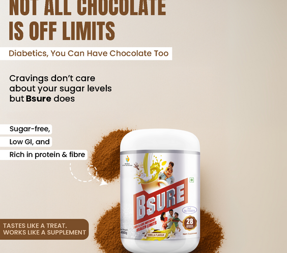 Bsure - For a Life Without Health Limits | Complete Balanced Nutritional Supplement for All Ages | Immunity Booster with 3 Vital Antioxidants & 28 Nutrients | Gluten-Free | Vanilla Flavour | 400g - shopbritishbiologicals