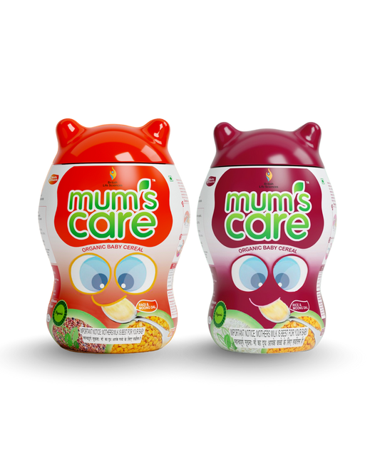 British Life Sciences Mum's Care Cereal - Ragi & Moongdhal | Rice & Moongdhal | Nutritious Baby Cereal with Calcium, Iron & Protein | Easy Digestion, Immunity Booster & Healthy Weight Gain - shopbritishbiologicals